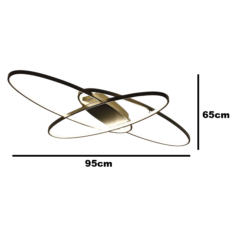 Plafonnier Led Design Noir ou Blanc