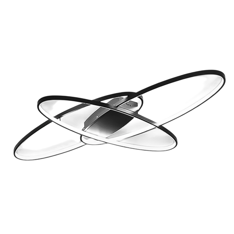Plafonnier Led Design Noir ou Blanc
