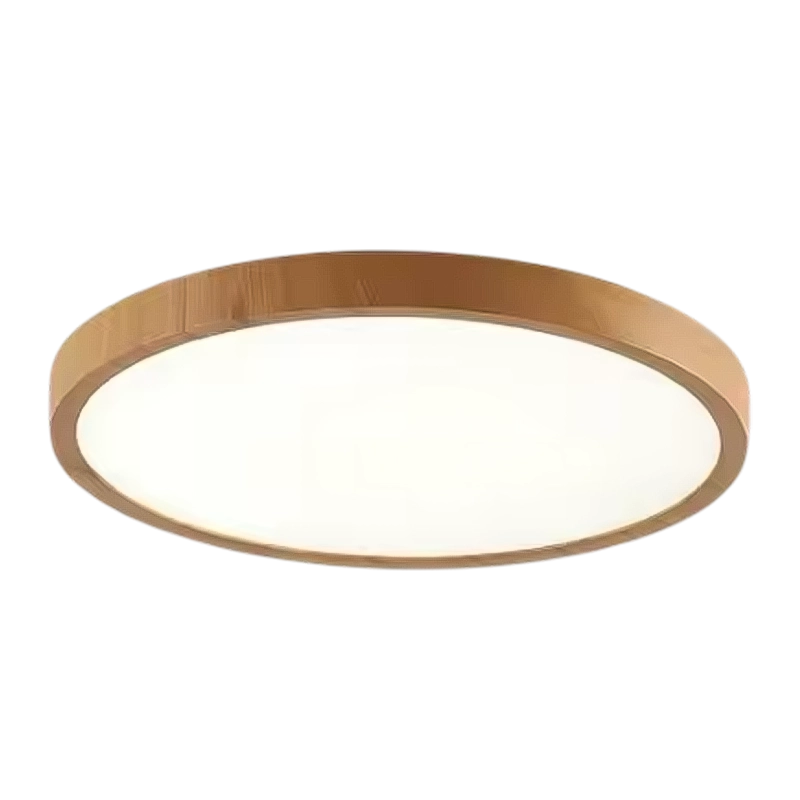 Plafonnier LED Moderne Circulaire Bois