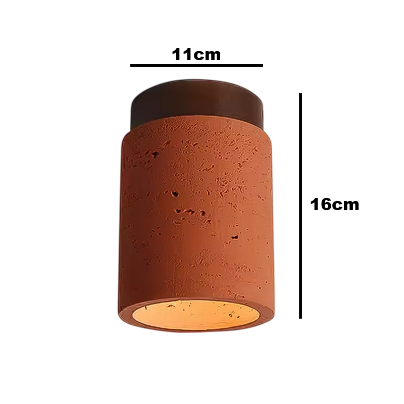 Dimensions Plafonnier Orange 