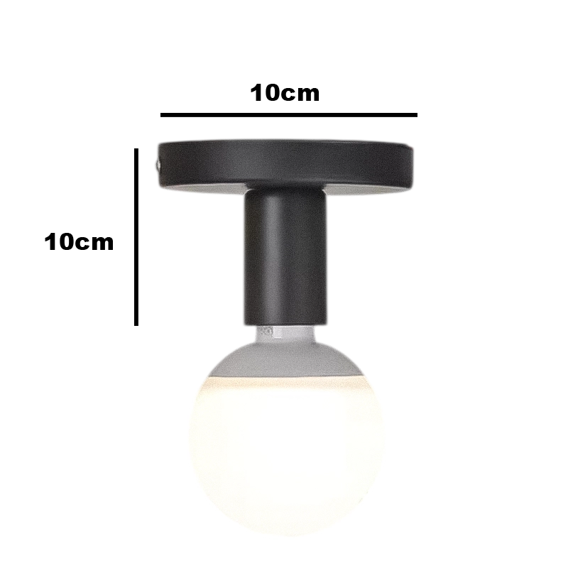 Plafonnier LED Minimaliste Noir