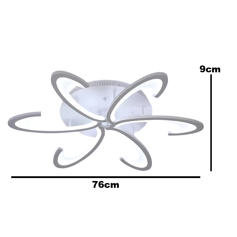 Plafonnier Lustre Led Moderne Blanc