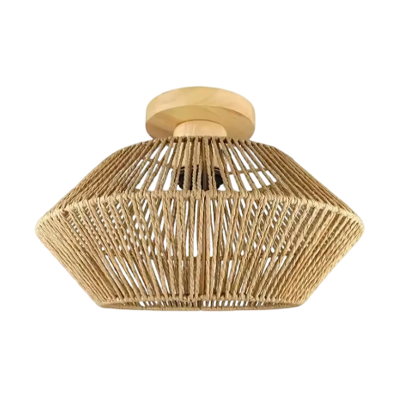 Plafonnier Lustre Design Corde Tressée