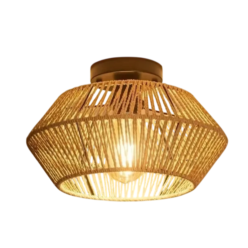 Plafonnier Lustre Design Corde Tressée