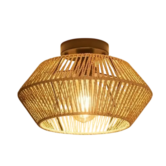 Plafonnier Lustre Design Corde Tressée