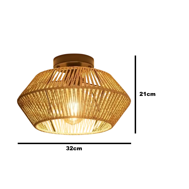 Plafonnier Lustre Design Corde Tressée