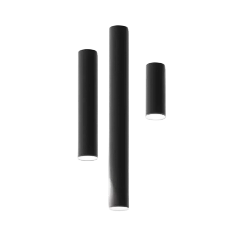 plafonnier tube led noir 