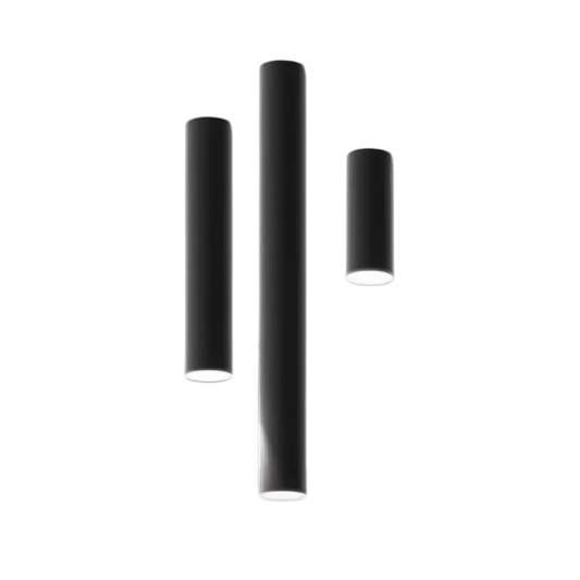 plafonnier tube led noir 