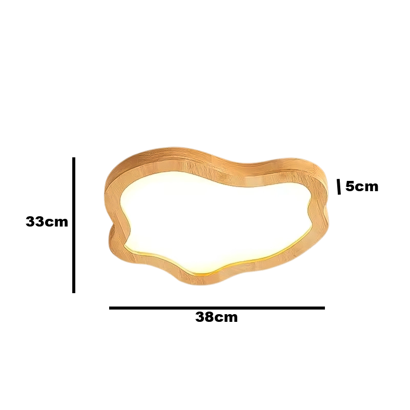 Plafonnier Led Moderne Style Nordique Marron