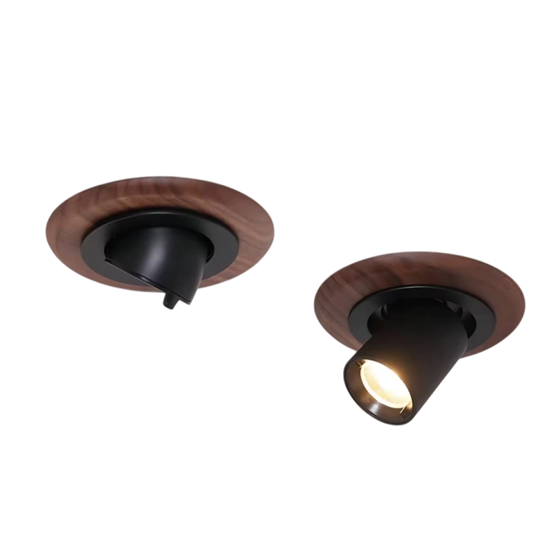 Plafonnier Spot Moderne Bois Marron