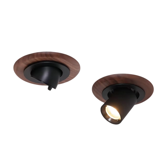 Plafonnier Spot Moderne Bois Marron