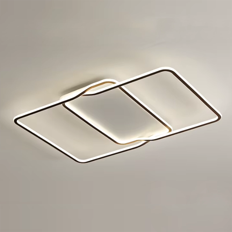 Plafonnier Led Moderne Élégant Noir