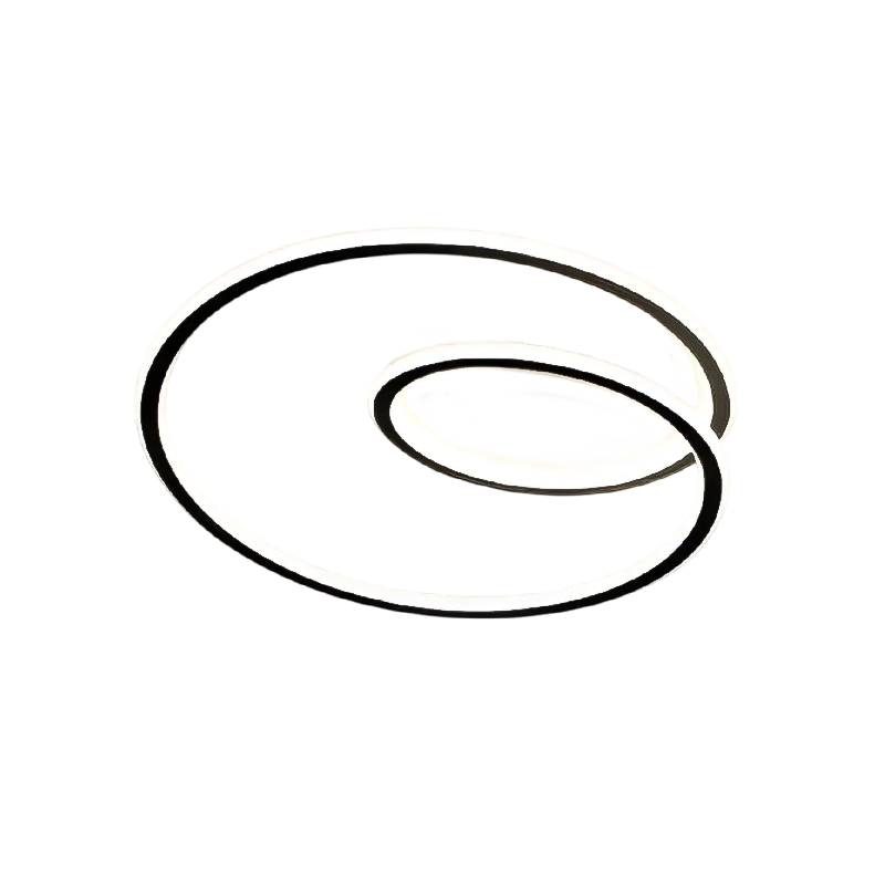 Plafonnier Led Moderne Élégant Noir