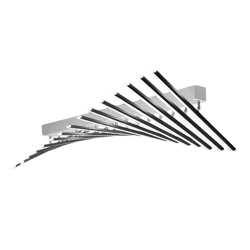 Plafonnier Led Moderne Style Graphique Noir ou Doré