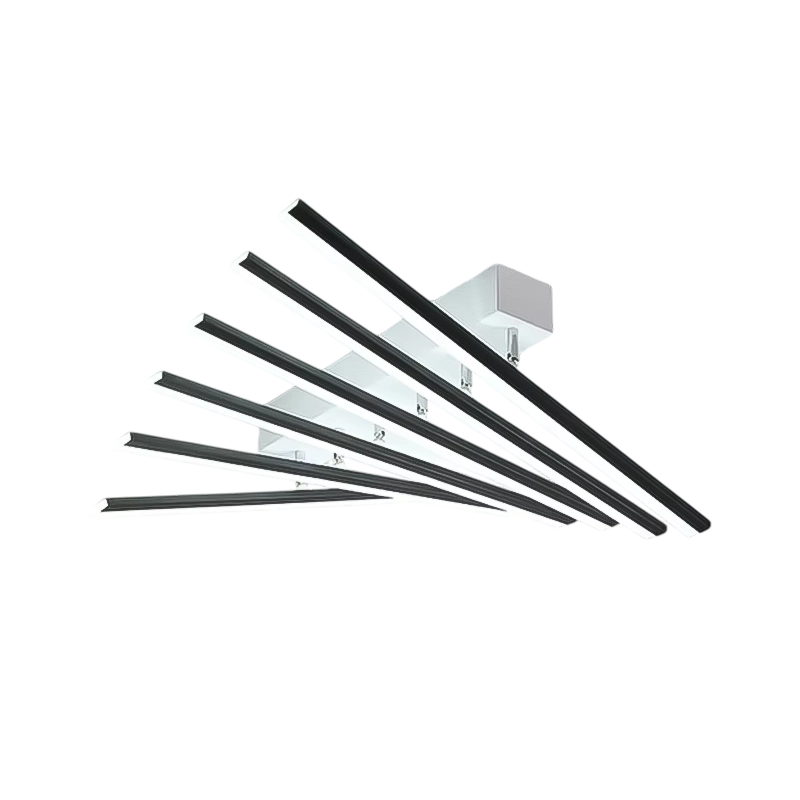 Plafonnier Led Moderne Style Graphique Noir ou Doré