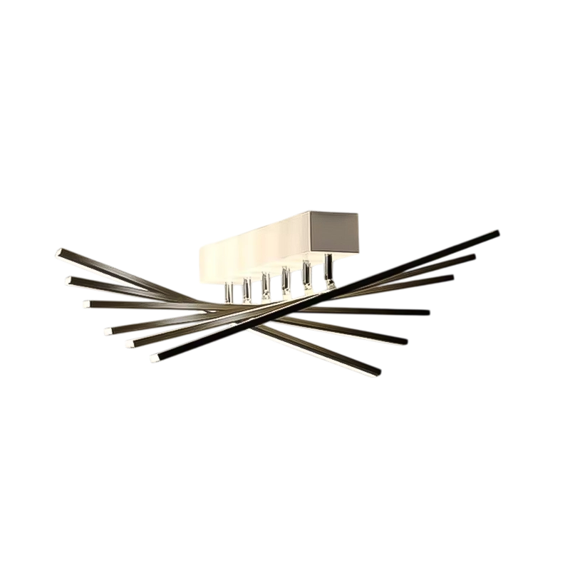 Plafonnier Led Moderne Style Graphique Noir ou Doré