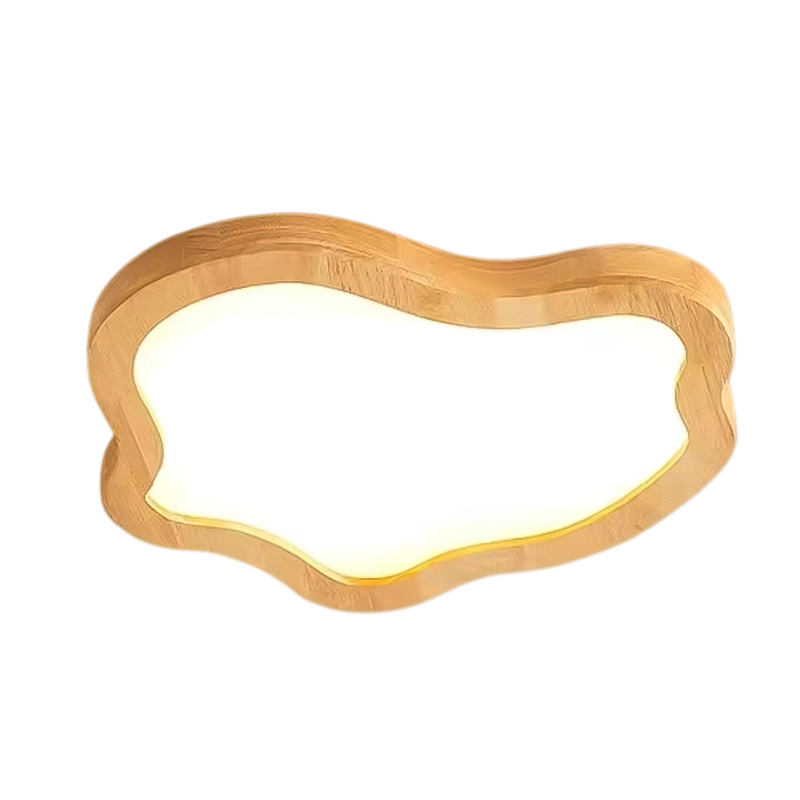 Plafonnier Moderne Led En Bambou et bois 