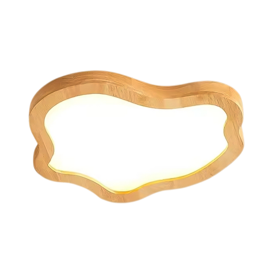 Plafonnier Moderne Led En Bambou et bois 