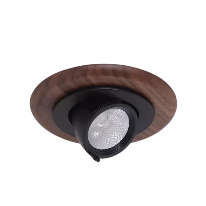 Plafonnier Spot Moderne Bois Marron