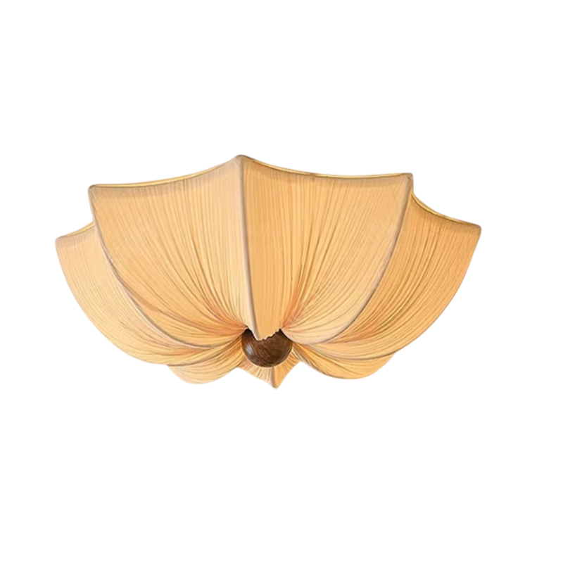 Plafonnier en tissu style japonais 