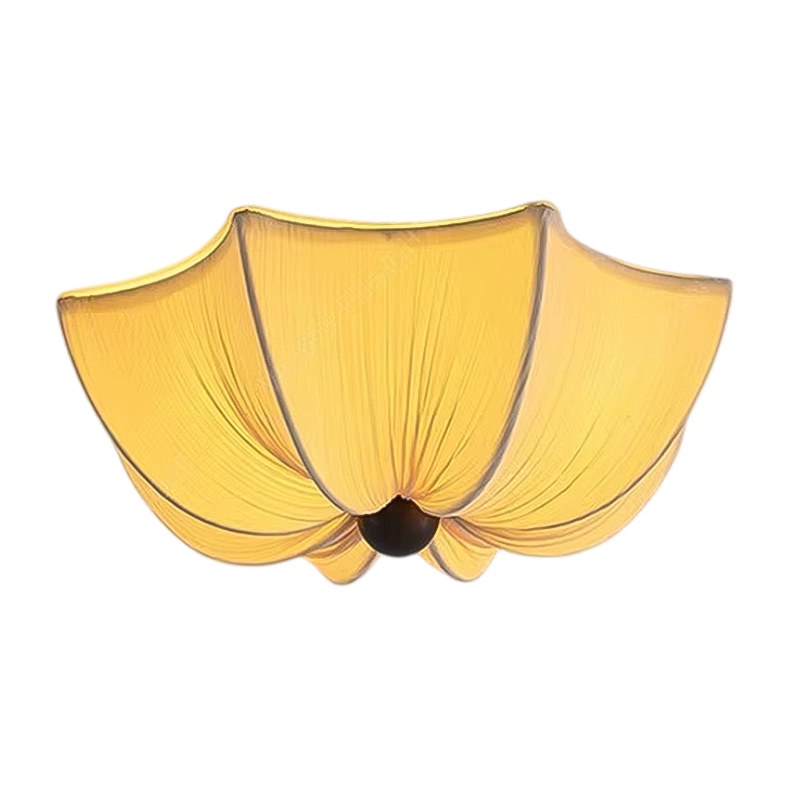 Plafonnier Tissu Design Japonais Beige