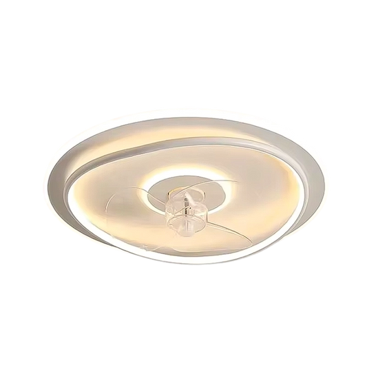 Plafonnier Ventilateur Led Moderne Noir Et Blanc