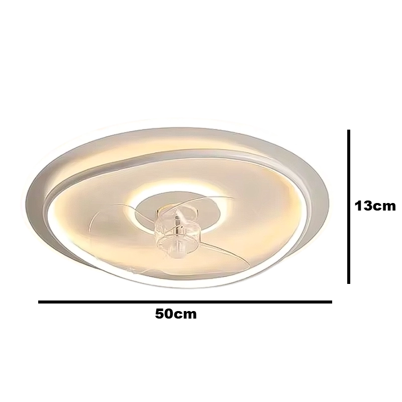 Plafonnier Ventilateur Led Moderne Noir Et Blanc