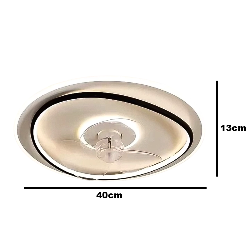 Plafonnier Ventilateur Led Moderne Noir Et Blanc