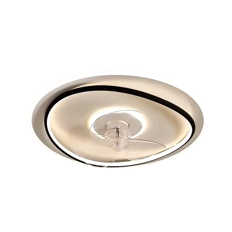 Plafonnier Ventilateur Led Moderne Noir Et Blanc