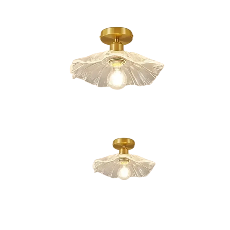 Plafonnier Vintage En Verre
