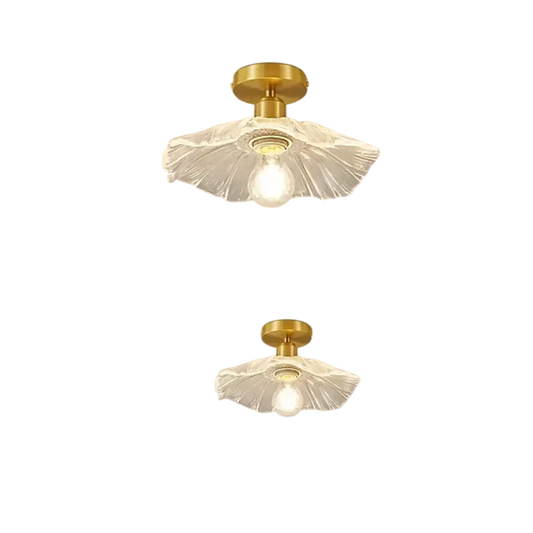Plafonnier Vintage En Verre