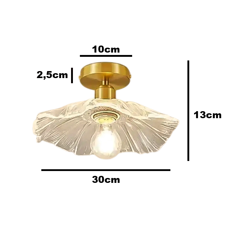 Plafonnier Vintage En Verre