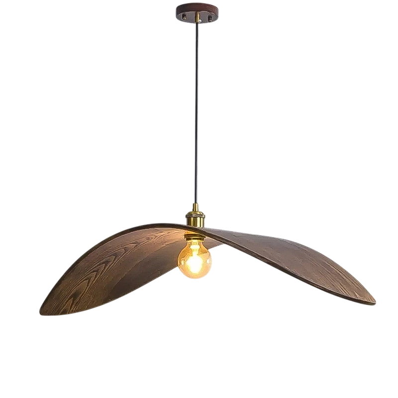 Plafonnier luxueux en bois suspendu 