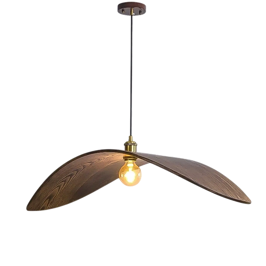 Plafonnier luxueux en bois suspendu 
